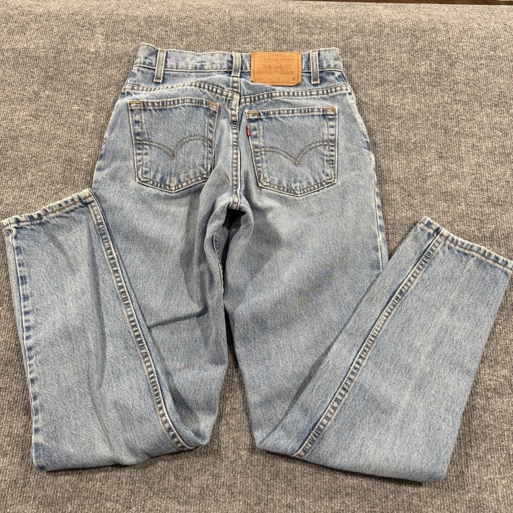 Vintage 90's Levi's 550 Women Jean Relaxed Fit Tapered Leg Size 5M=26X30.5 USA